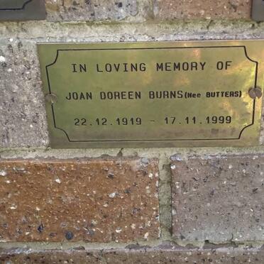 BURNS Joan Doreen nee BUTTERS 1919-1999