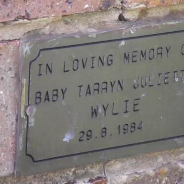 WYLIE Baby Tarryn Juliette 1984