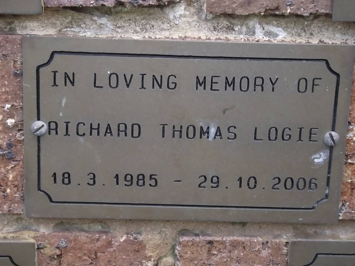 LOGIE Richard Thomas 1985-2006