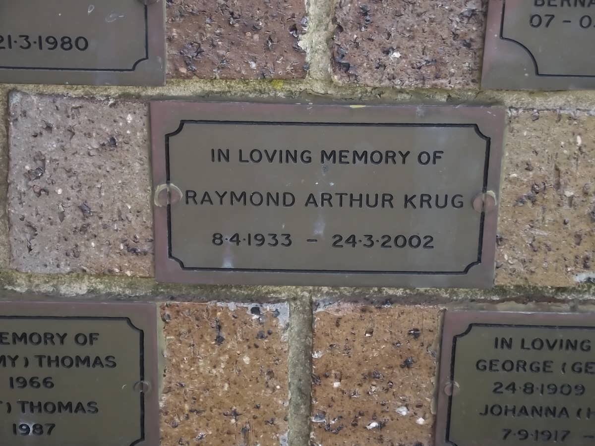 KRUG Raymond Arthur 1933-2002