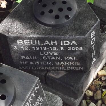 BOTHA Beulah Ida 1918-2005
