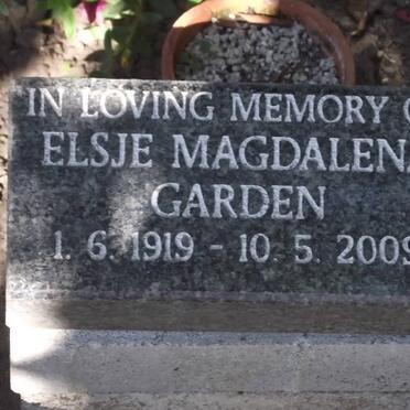 GARDEN Elsje Magdalena 1919-2009