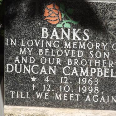 BANKS Duncan Campbell 1963-1998