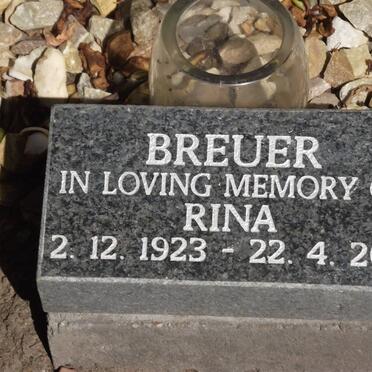 BREUER Rina 1923-2011
