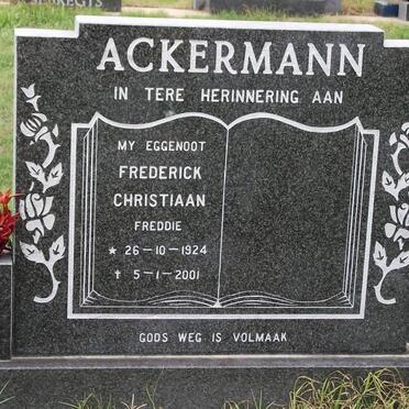 ACKERMANN Frederick Christiaan 1924-2001