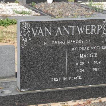 ANTWERP Maggie, van 1909-1985