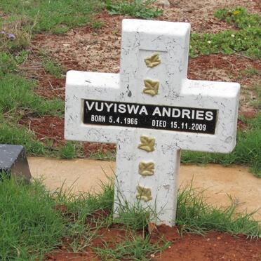 ANDRIES Vuyiswa S. 1966-2009