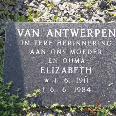 ANTWERPEN Elizabeth, van 1911-1984