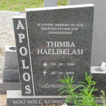 APOLOS Thimba Haeliselasi 1940-2006