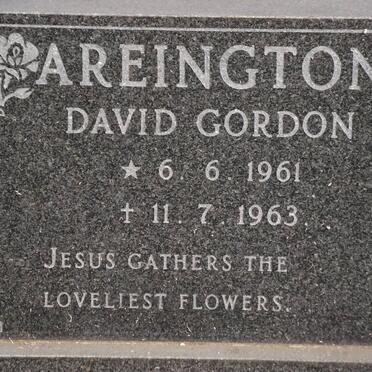 AREINGTON  David Gordon 1961-1963