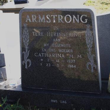 ARMSTRONG Catharina M.M. 1937-1984