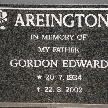 AREINGTON Gordon Edward 1934-2002