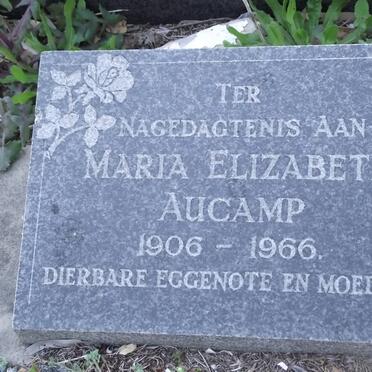 AUCAMP Maria Elizabeth 1906-1966