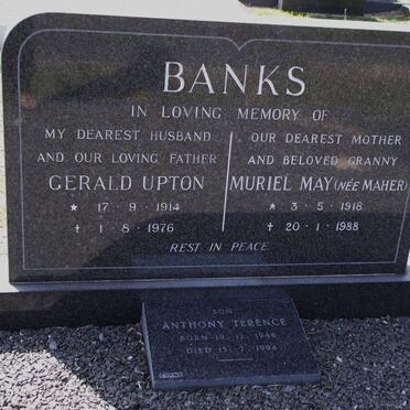 BANKS Gerald Upton 1914-1976 &amp; Muriel May MAHER 1918-1988 :: BANKS Anthony Terence 1946-1994