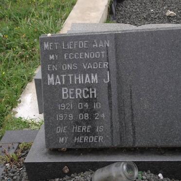 BERGH Matthiam J. 1921-1979