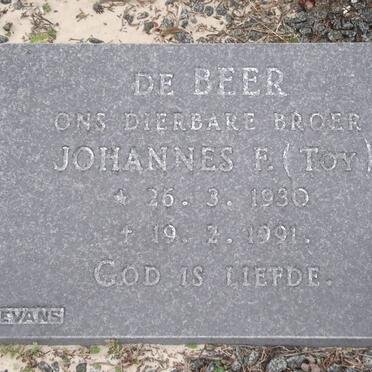 BEER Johannes F., de 1930-1991
