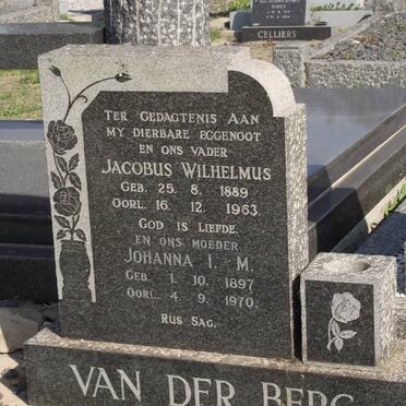 BERG Jacobus Wilhelmus, van der 1889-1963 &amp; Johanna I.M. 1897-1970