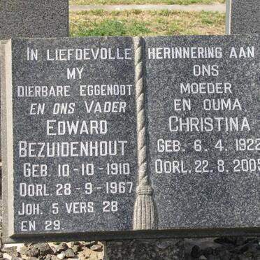 BEZUIDENHOUT Edward 1910-1967 &amp; Christina 1922-2005