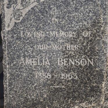 BENSON Amelia 1888-1963