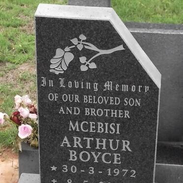 BOYCE Mcebisi Arthur 1972-2006