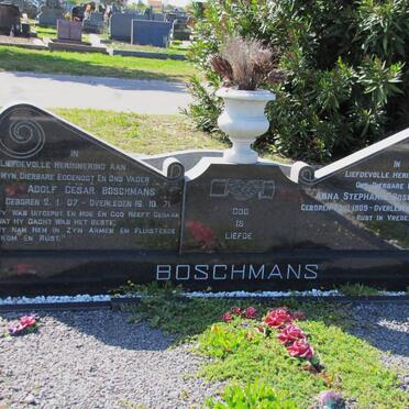 BOSCHMANS Adolf Cesar 1907-1971 &amp; Anna Stephania 1909-1996