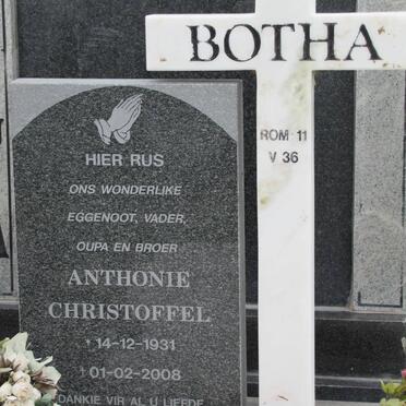 BOTHA Anthonie Christoffel 1931-2008