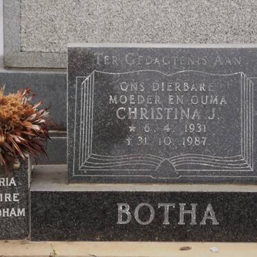 BOTHA Christina J. 1931-1987