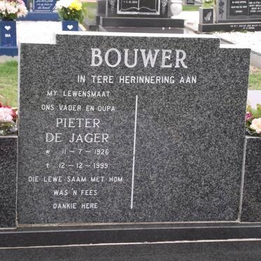 BOUWER Pieter De Jager 1926-1999