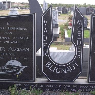 BLIGNAUT Pieter Adriaan 1937-1989 &amp; Johanna Katherine 1941-1999 :: MULDER George 1940-1999