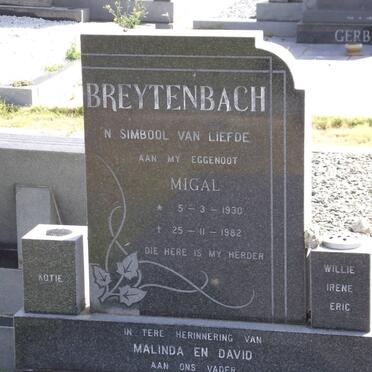 BREYTENBACH Migal 1930-1982