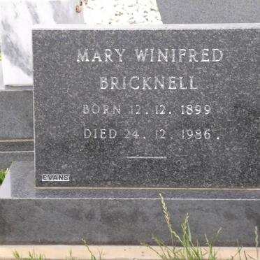 BRICKNELL Mary Winifred 1899-1986