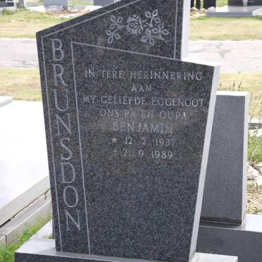 BRUNSDON Benjamin 1937-1989