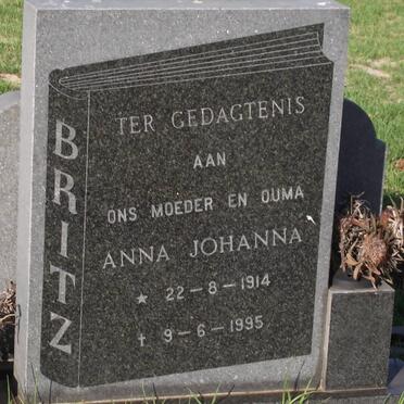 BRITZ Anna Johanna 1914-1995