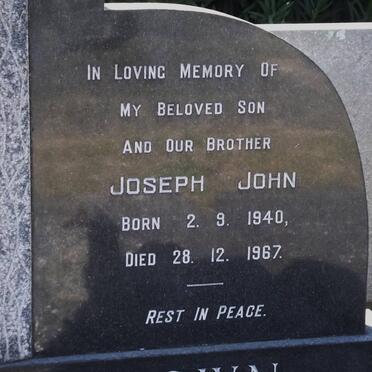 BROWN Joseph John 1940-1967