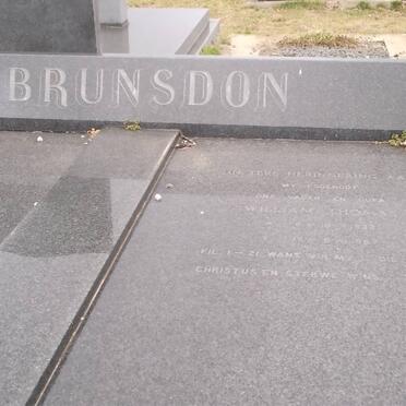 BRUNSDON William Thomas 1933-1987