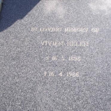 BURLS Vere Temple Leslie 1892-1985 :: BURLS Vivien Helen 1898-1986