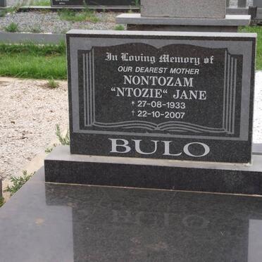 BULO Nontozam Jane 1933-2007