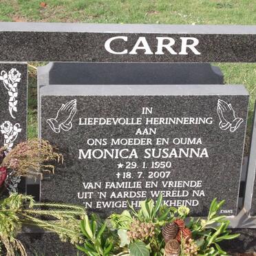 CARR Monica Susanna 1950-2007