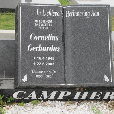 CAMPHER Cornelius Gerhardus 1945-2003