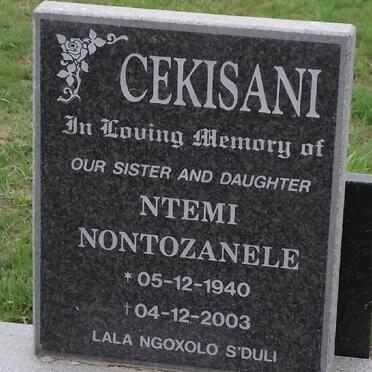 CEKISANI Ntembi Nontozanele 1940-2003