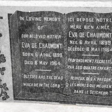 CHAUMONT Eva, de 1899-1964