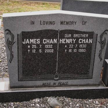 CHAN James 1932-2002 :: CHAN Henry 1930-1980