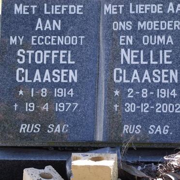 CLAASEN C.J. 1914-1977 &amp; Petronella C. 1914-2002 :: CLAASEN Roelfie -1978