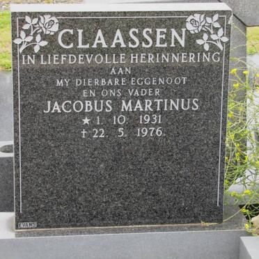 CLAASSEN Jacobus Martinus 1931-1976