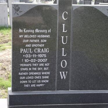 CLULOW Paul Craig 1975-2007