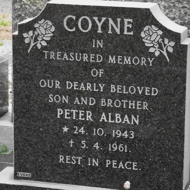COYNE Peter Alban 1943-1961