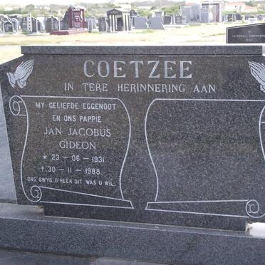 COETZEE Jan Jacobus Gideon 1931-1988