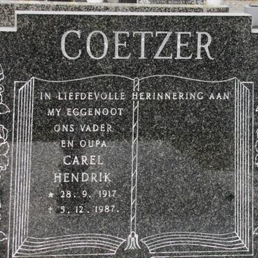 COETZER Carel Hendrik 1917-1987