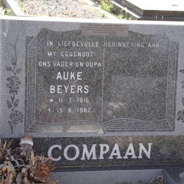COMPAAN Auke Beyers 1916-1982