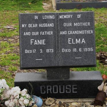 CROUSE Fanie -1973 &amp; Elma -1995